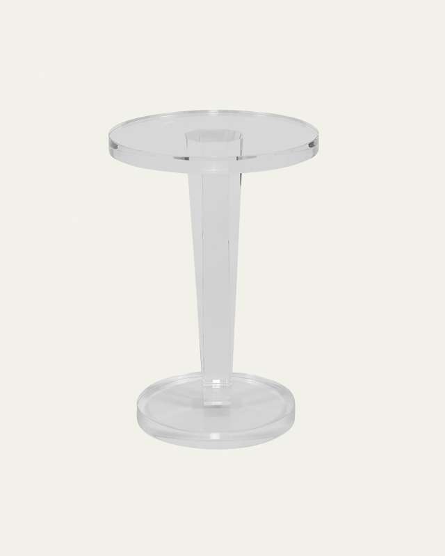 Lisette Acrylic Round Side Table